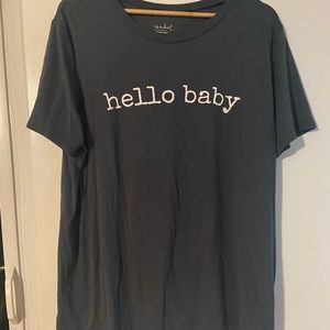 Hello baby shirt